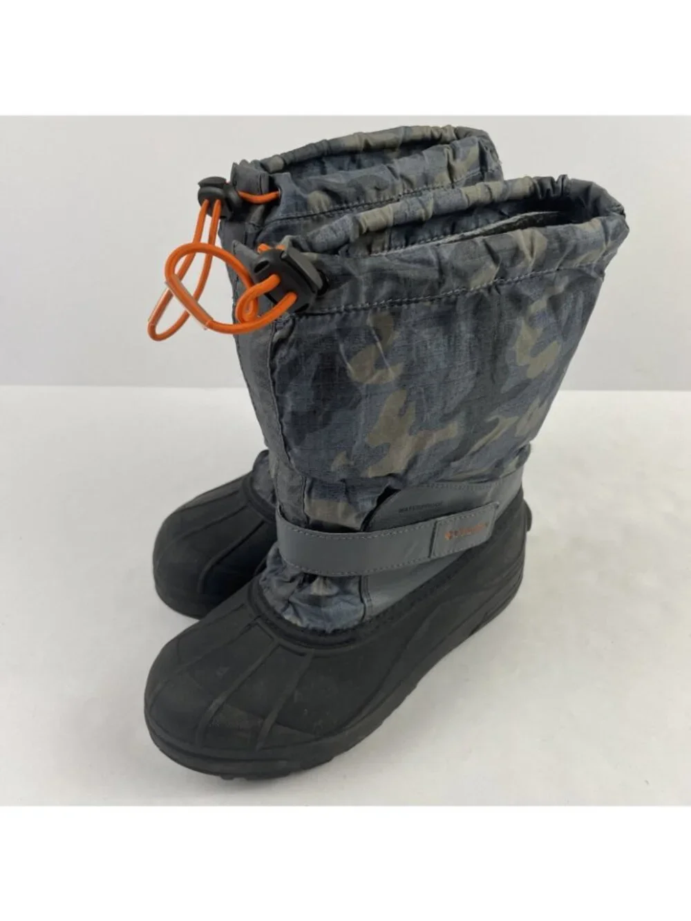 Columbia Powderbug Forty Print Snow Boots Youth 4 Waterproof 400g Insulated Camo